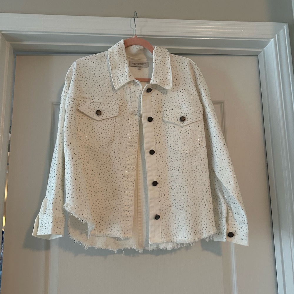White Rhinestone Jacket